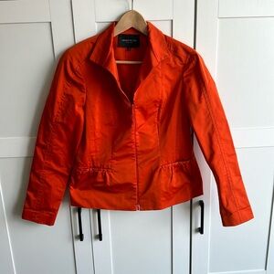 Lafayette 148 New York Napa Wong Collar Zip Up Jacket